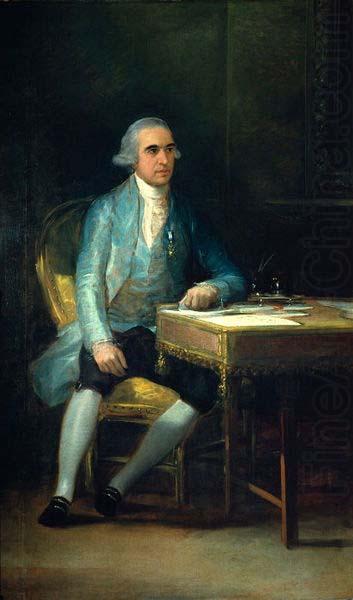 Retrato de Francisco de Saavedra y Sangronis Secrario de Estado de Espana, Francisco de Goya